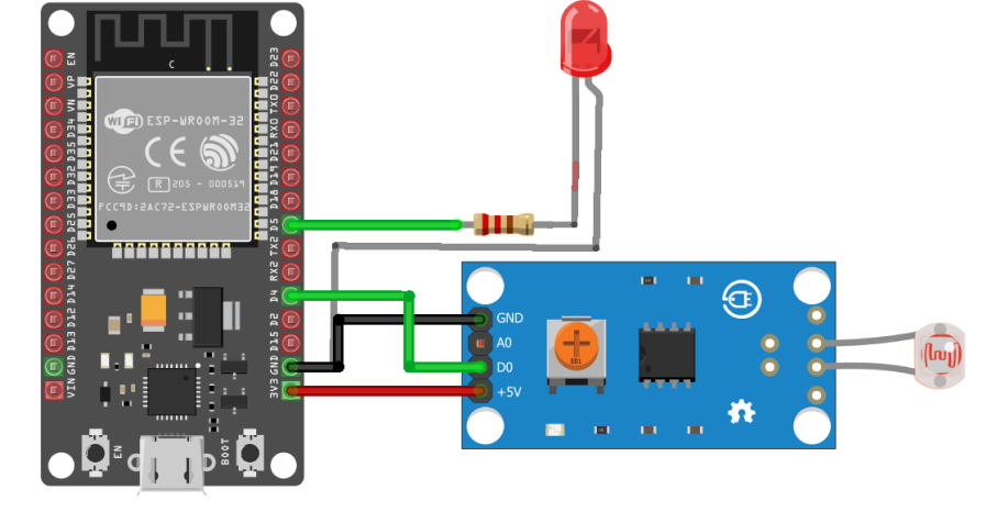 LDR with LED Wiring Module